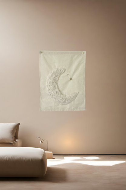 Cosmic Glow, Handmade Wall Hangings, Unique Wall Decor, Wool Wall Art, Front