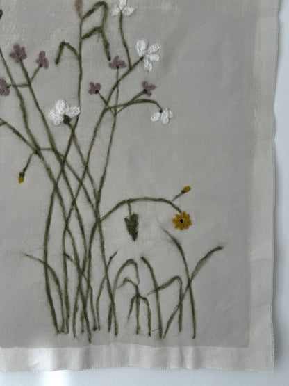 Whimsical_Wildflower, Handmade Wall Hangings, Unique Wall Decor, Wool Wall Art, Corner